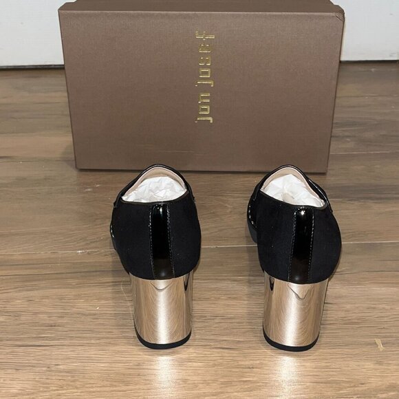 NWT Anthropologie Jon Josef Kao Black Suede Loafer Heels size5 - Picture 5 of 6